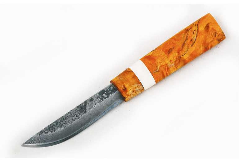 Нож Якутский малый №14 (дамасская сталь)