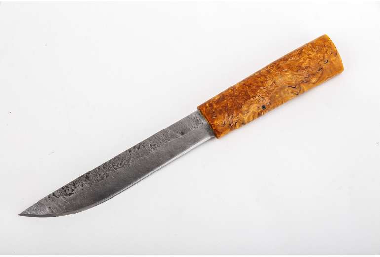Нож Якутский большой №17 (дамасская сталь)