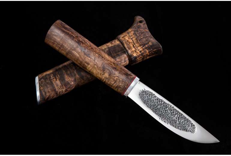 Нож Якутский малый №44 деревянные ножны (сталь х12мф)